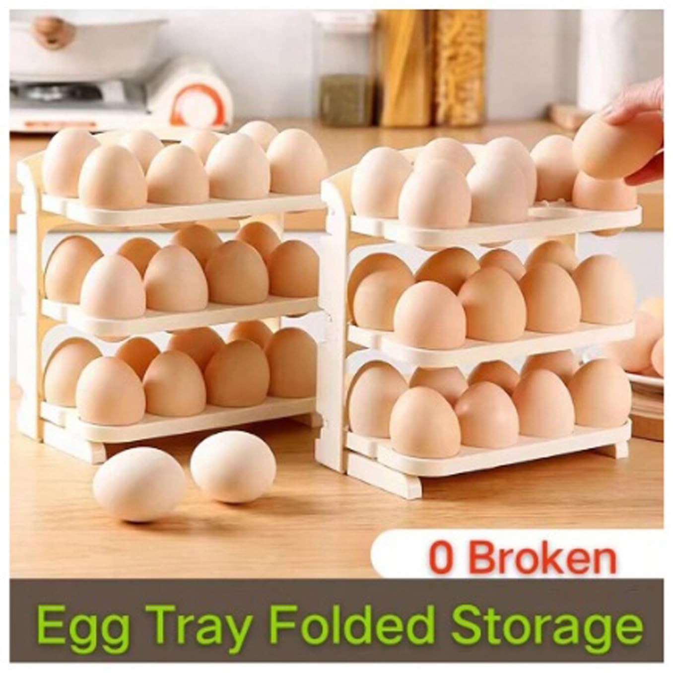 3 Layer Flip Egg Rack |🔥FLAT 50% OFF SALE🔥